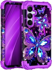 Galaxy S25 Plus 5G Case, Glow in The Dark Heavy Duty Shockproof Protection Bumpe