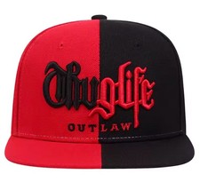 Thug Life #Outlaw Snapback Hat Red And Black ...