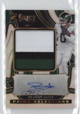2024 Panini Select Silver Prizm 52/99 Braelon Allen Rookie Auto RC 17lu