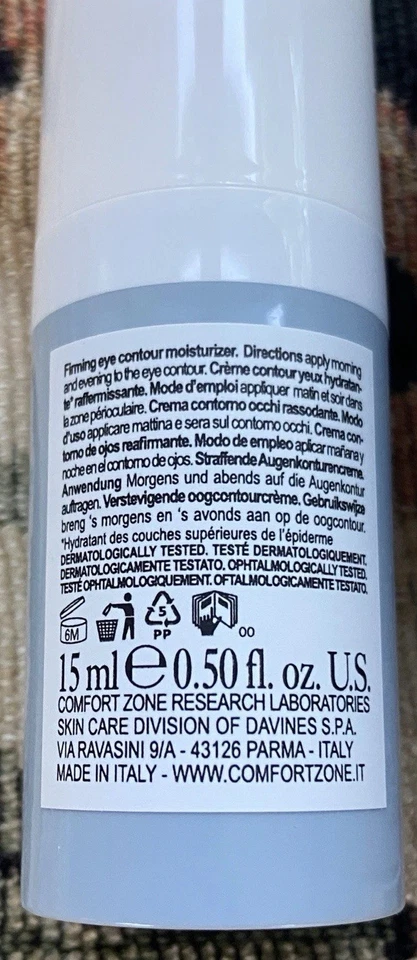 Crema hidratante reafirmante para ojos Comfort Zone Sublime Skin 0,5 oz nueva con caja precio de venta sugerido por el fabricante 108 USD Foto 3 de 3