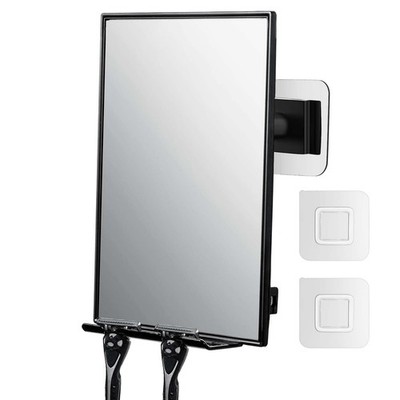 Shower Mirror for Shaving & Washing Your Face with a Squeegee - Built-in Two ...