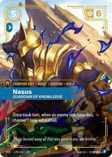 Riftbound Nasus - Guardian of Knowledge (Overnumbered) - 178/166 - Showcase - Fo — live eBay listing