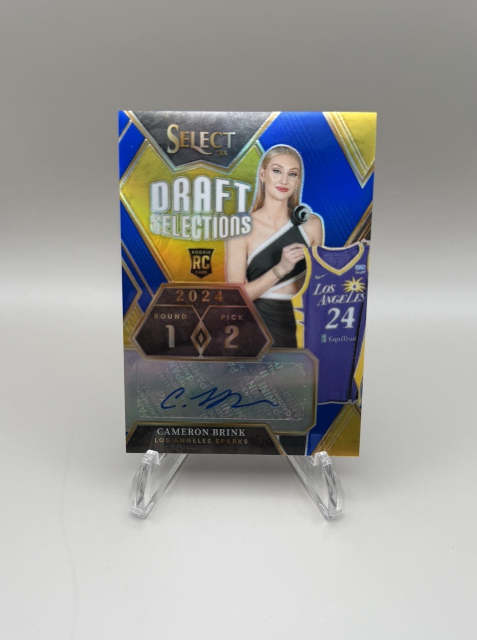 2024 Panini Select Cameron Brink Draft Selections Auto Blue RC /49