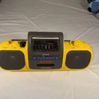 Vintage Sony CFS-905 SPORTS AM/FM Cassette Player Recorder Boombox Tested: Read