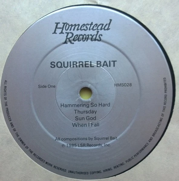 Squirrel Bait / ST 1985 UK Original Vinyl EP Homestead Records HMS 028 - Image 3 of 4