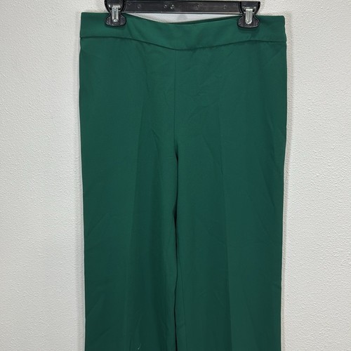 Zara green wide leg trousers pants NWT size L - Picture 2 of 11