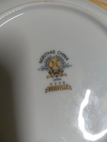 Vintage Noritake 6238 Roseville 7 1/4" Runde Suppe Salat Schüssel(n) Rosa Rose 12 - Bild 3 von 3