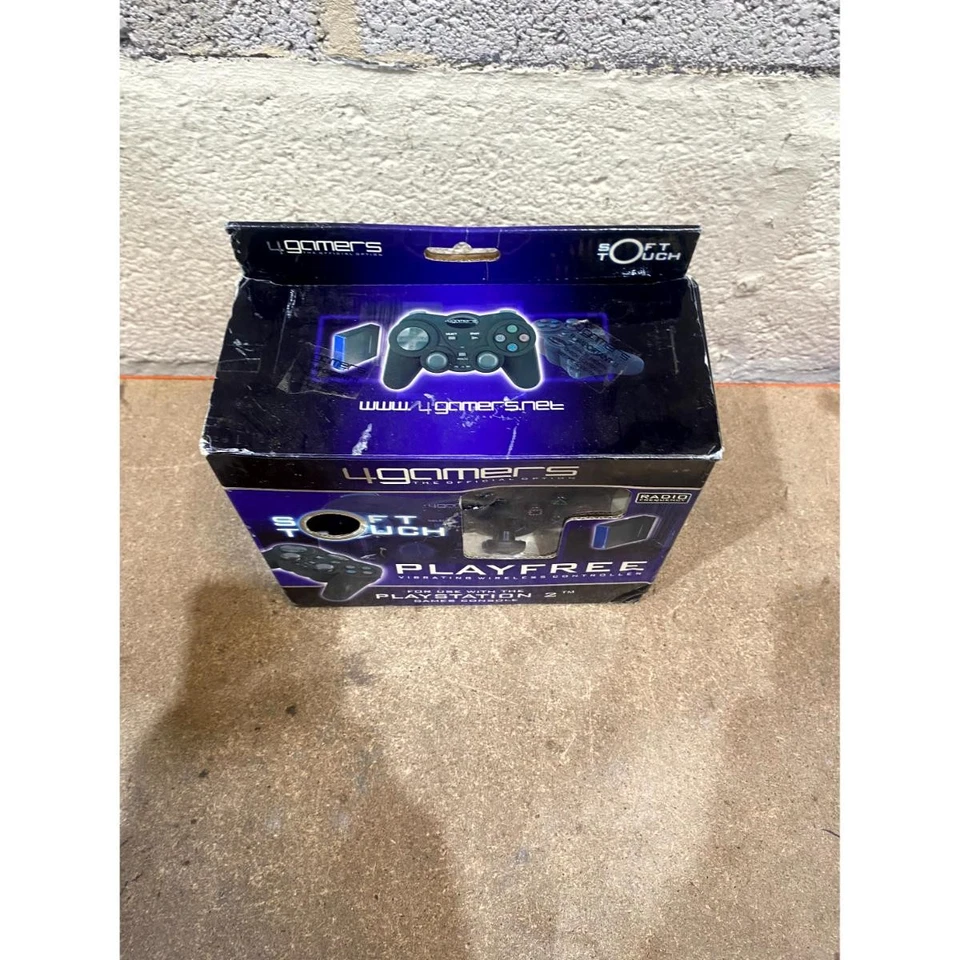 4Gamers SPC259 Vibrating Wireless Gaming Controller Black for Sony Playstation 2 - Image 2 of 4