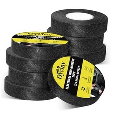 Wire Harness Cloth Tape 3/4-Inch by 50-Foot 8 Rolls , Self-Adhesive Fabric