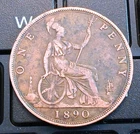 1890 Victoria Penny — photo from another recent sale