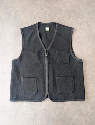 United Colors Of Benetton Wollweste Herren Large Schwarz Utility Chore Weste Lampo