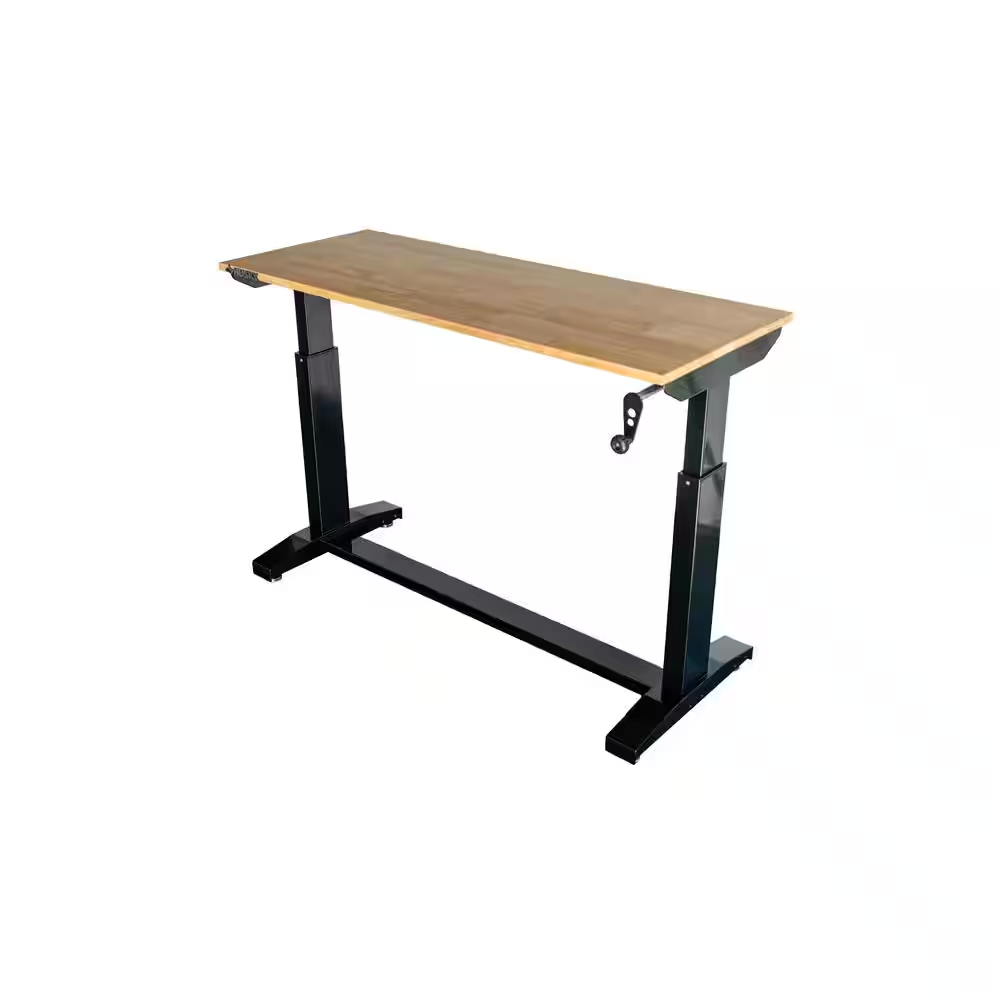 46 In. Wide X 18 In. Deep Adjustable Height Work Table with Wood