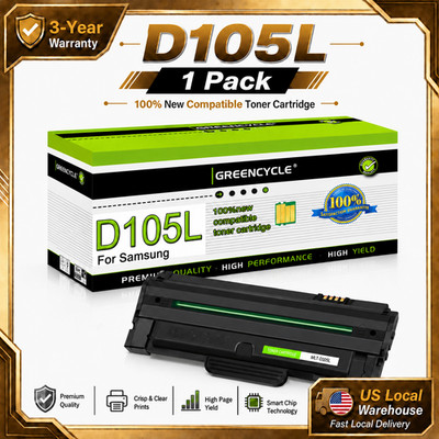 1x High Yield Toner Cartridge Replacement For Samsung MLT-D105L Fit For ML-2545