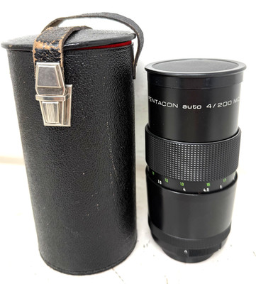 Objektiv Pentacon auto 4/200 MC / M42 / 1598861 in Tasche