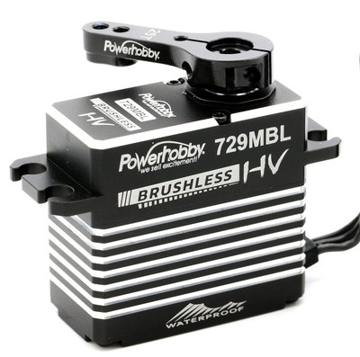Power Hobby - 729MBL HV Metal Gear Waterproof Servo w/ Alu Horn, 0.08sec/565oz