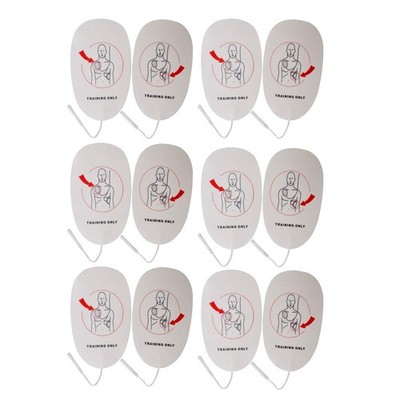Latex Free Foam XFT AED Practi-Trainer Replacement Pads,Adult, 6 Pairs