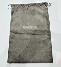 Authentic TOM FORD Gray Velvet Storage Travel Dust Bag 15" x 10" Drawstring EUC 