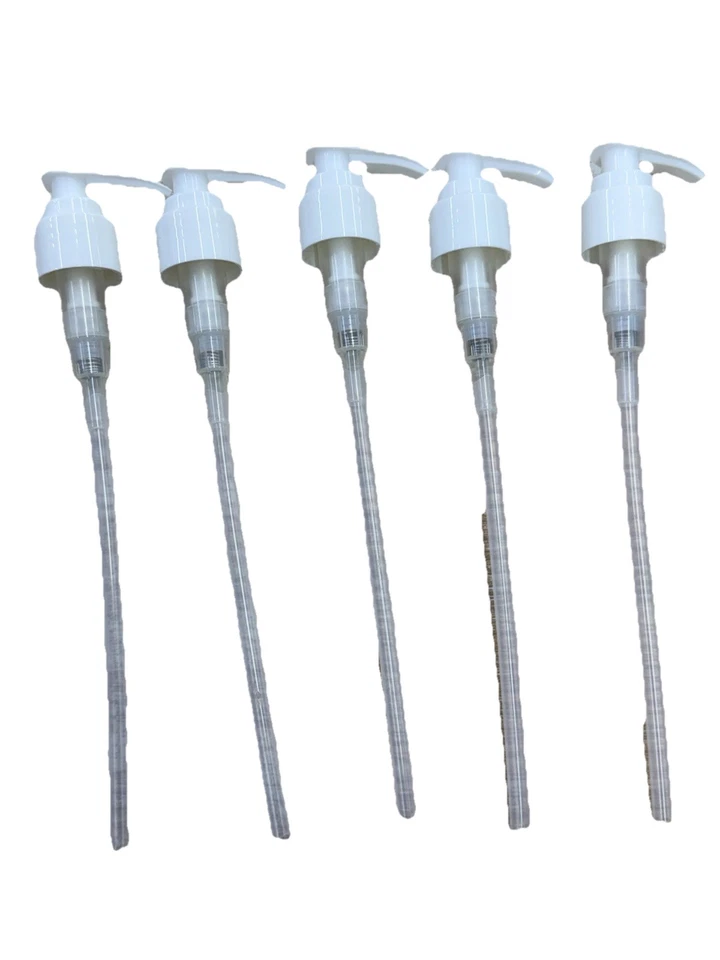 Лот из 20 белых диспенсеров лосьонов 24/410 насос верхняя блокирующая головка с 7-дюймовой погружной трубкой НОВЫЕ - Изображение 2 из 4