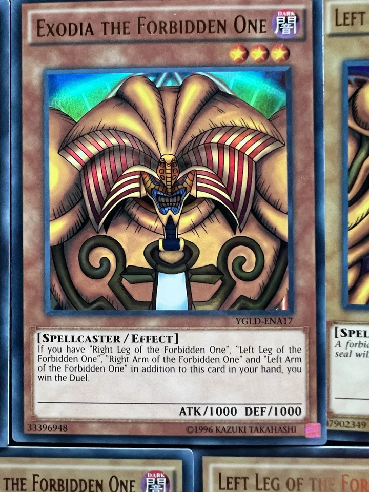 Exodia the Forbidden One Complete Set YGLD Near Mint Yugioh Cards - Image 2 of 4