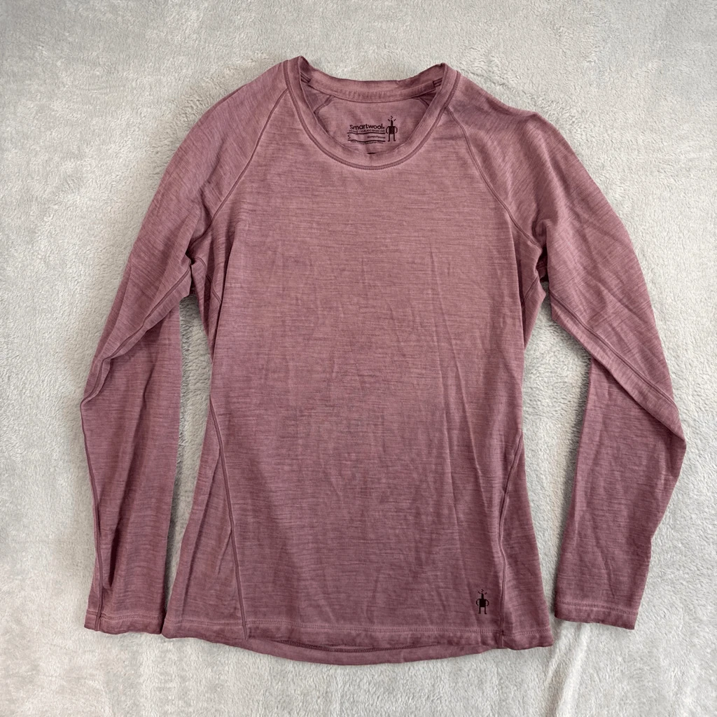 Smartwool Classic All-Season Merino Wool Base Layer Top Faded Rose Small G