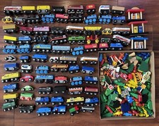 Huge Lot 188 Wooden Trains Vehicles Accessories Thomas Tank Circo Melissa Doug