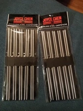 Joyce Chen New Stainless Steel Chopsticks, Two Sets of Five Pairs Per Set