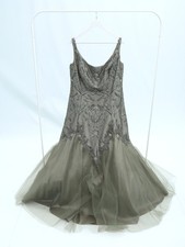 Mon Cheri Prom Dress Evening Gown Mermaid Sequin Embroidered Beaded Green 18