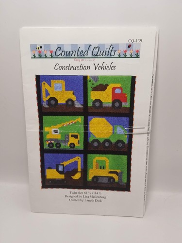 Construction Vehicles Quilt Pattern by Counted Quilts - Picture 2 of 3