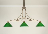 HäNgelampe Esstisch Berliner Messing Glas GrüN E27 136 Cm Pendelleuchte KüChe