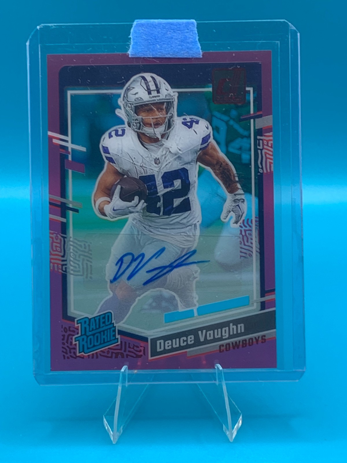 Deuce Vaughn Panini Clearly Donruss #58 Autograph Red