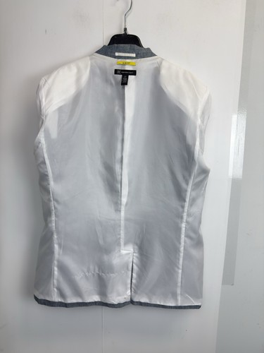 INC International Concepts Slim Fit Linen Blend Blue Suit Blazer Sport Coat XXL - Picture 7 of 8