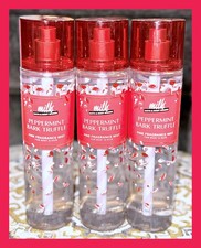 Bath Body Works Peppermint Bark Truffle Milk Bar Fine Fragrance Mist Spray x3
