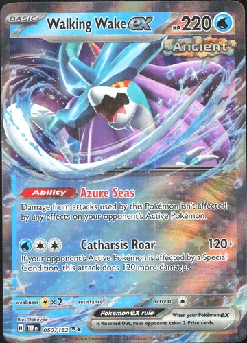 Walking Wake ex Holofoil 50/162 Temporal Forces 2024 NM Pokémon