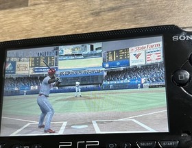 Sony PSP 1001 Console w/Charger, Memory Stick, Game, Movies - Tested Works