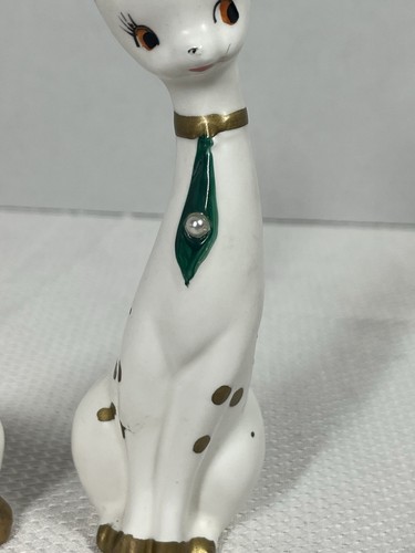 Vintage Napco Atomic Christmas Reindeer Set Of 2 Boy And Girl Japan MCM - Picture 4 of 23