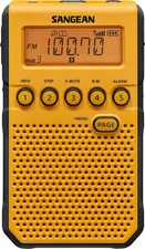 Sangean DT-800YL AM / FM / NOAA Weather Alert Rechargeable Pocket Radio, Yellow