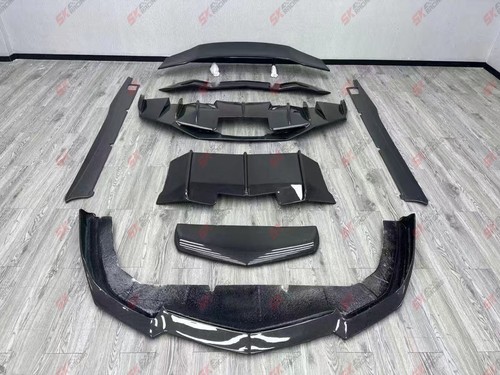 Kit de carrocería de alerón labial delantero trasero de fibra de carbono apto para Lamborghini Aventador LP700 - Imagen 25 de 25