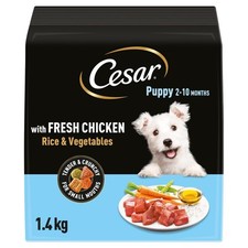 5 x 1.4kg Cesar Dog Complete Puppy Dry Dog Food with Chicken, Rice and Veg 4.35 per kilo