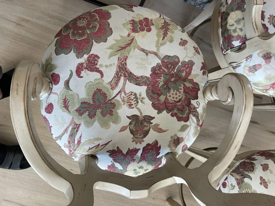 Juego de 4 taburetes de bar estilo Biedermeier Century, excelente estado. Giratorio. Foto 3 de 4