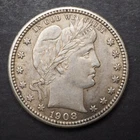 1908 **D**  BARBER SILVER QUARTER ***NICE COIN!*** - FREE SHIPPING! M5228