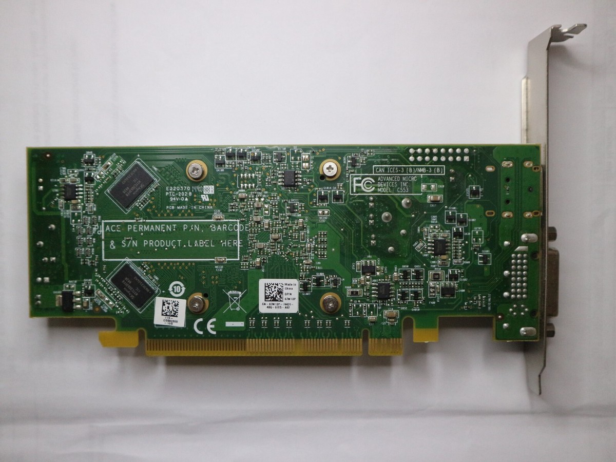 AMD HD 8490 Video Card 1GB DVI DisplayPort HDMI Windows 10 Dell Slim Low Pro SFF