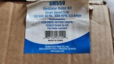 SM550 Supco Ventilator Motor Kit Single Speed 120 Volt 60 Hz Replaces: GEM EM550