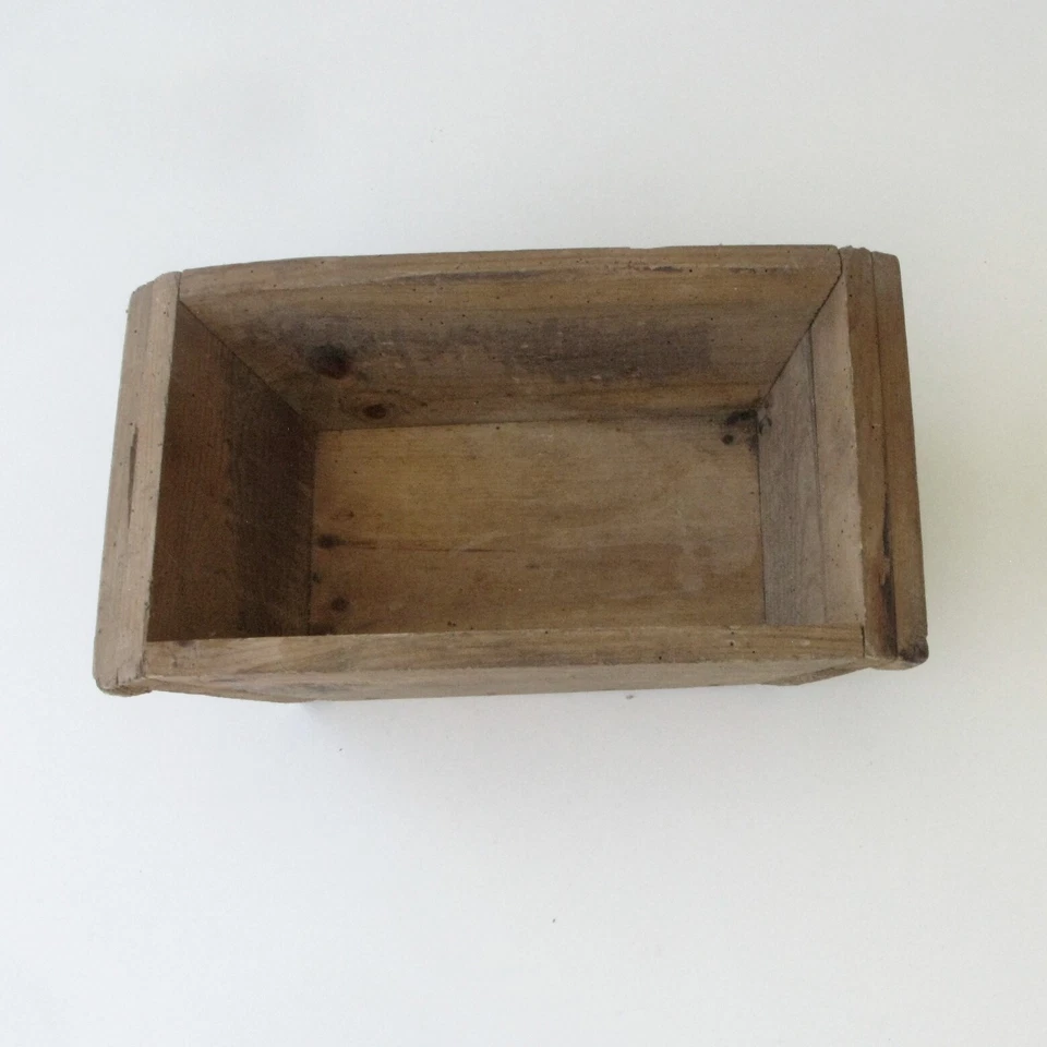 Semoir en bois rectangulaire très ancien objet d'art Populaire et de métier rare - Photo 3/4