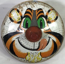 J. Chein Tin Litho Spinning Tiger Top