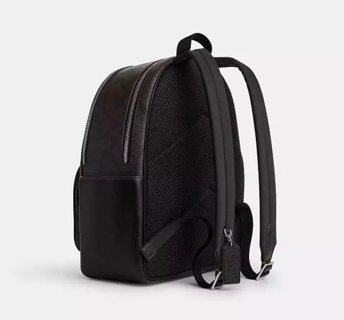 NWT COACH CN764 Court Backpack With Signature Canvas And Leopard