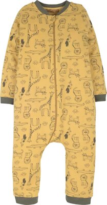  Baumwolle Wildtier Print Baby Reißverschluss Schlafanzug, Strampler, Schlafanzug 6-12/18-24 Monate