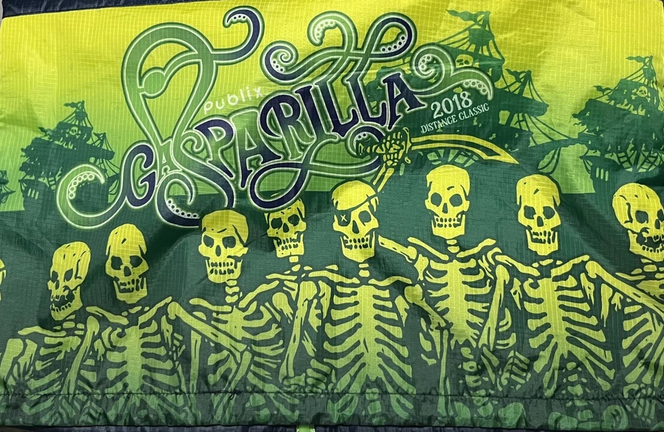 GASPARILLA 2018 Publix Michelob Men Skeleton Windbreaker Jacket M Leslie Jordan - Image 2 of 4