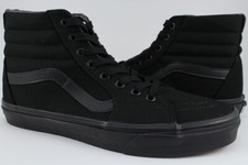Vans Sk8-Hi - Black/Black/Black - All Canvas - High Top -VN000TS9BJ4 -Men/Women