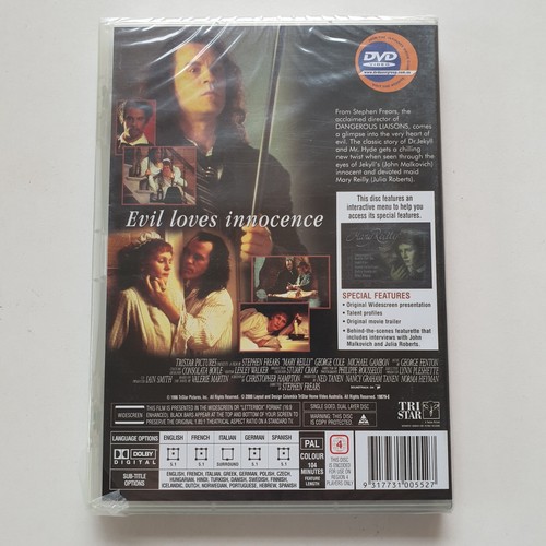 Mary Reilly (DVD, 1996) PAL Region 4 (Julia Roberts, John Malkovich) NEW SEALED - Bild 3 von 5