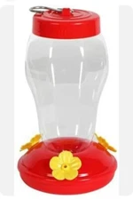   🐦🐦Red Hummingbird Nectar Feeder Hanging Flowers Free Shipping!